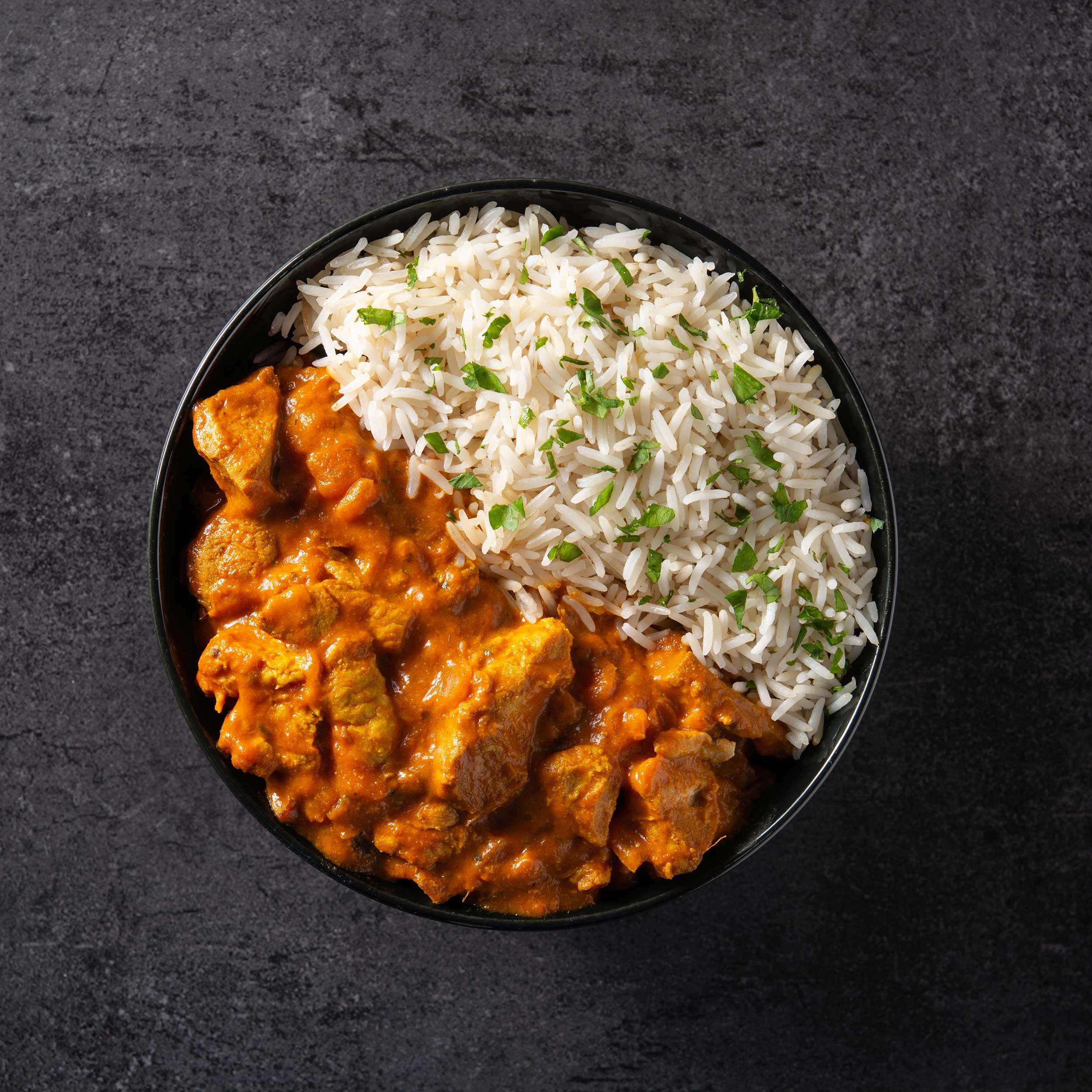 Chilli Chicken with saffron rice